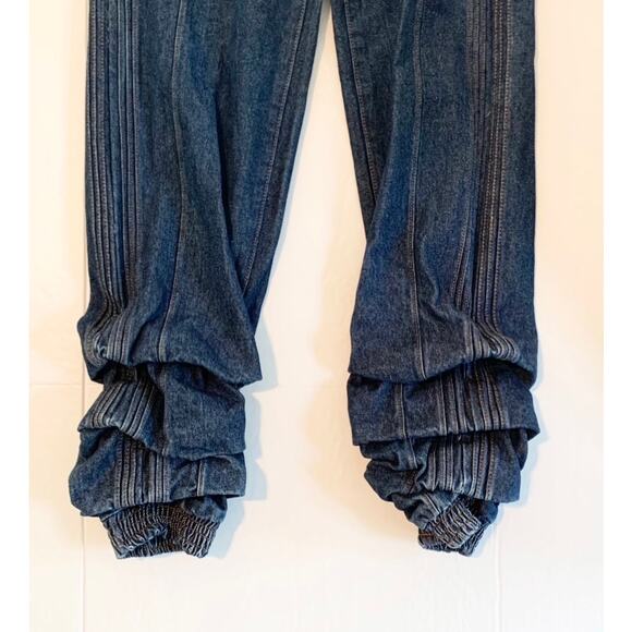 Pretty Little Thing Women’s Jeans High Rise Straight Leg Elasticated Hem Sz 2 - Picture 15 of 16